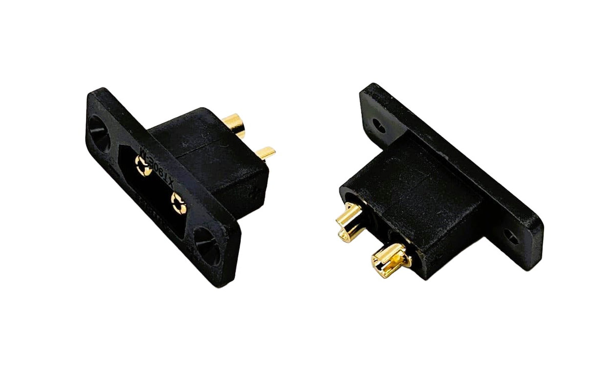 Panel Mount Female XT90 Connectors (2 count) – ProgressiveRC