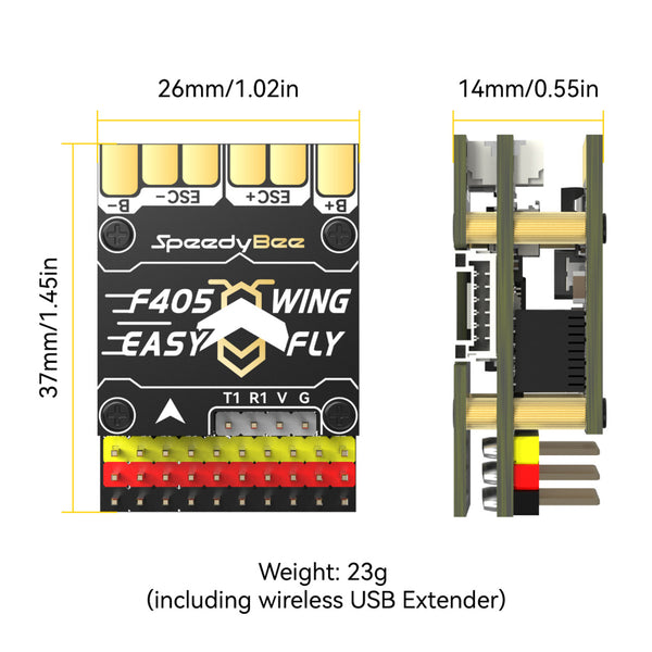 SpeedyBee F405 WING MINI RC飛行機　ラジコンパーツ SpeedyBee F405 WING MINI Fixed Wing Flight Controller
