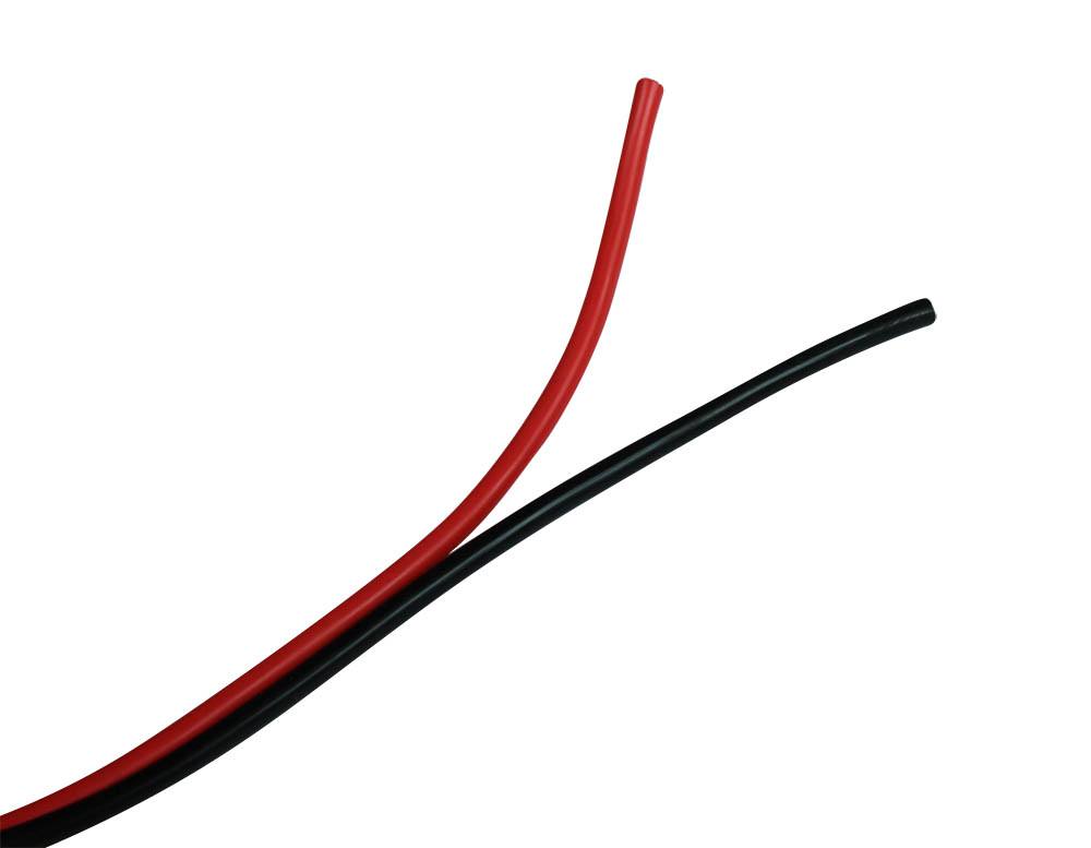 12 AWG Conjoined Red & Black Silicone Wire by the Foot