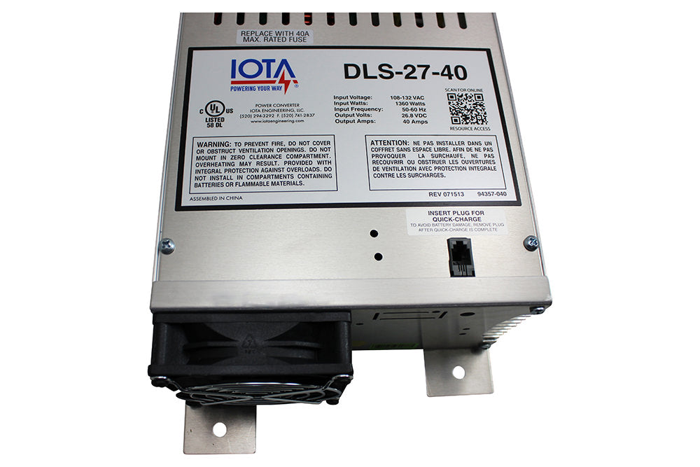 パワー・チャージャー IOTA DLS-27-40 Converter and Charger - ProgressiveRC