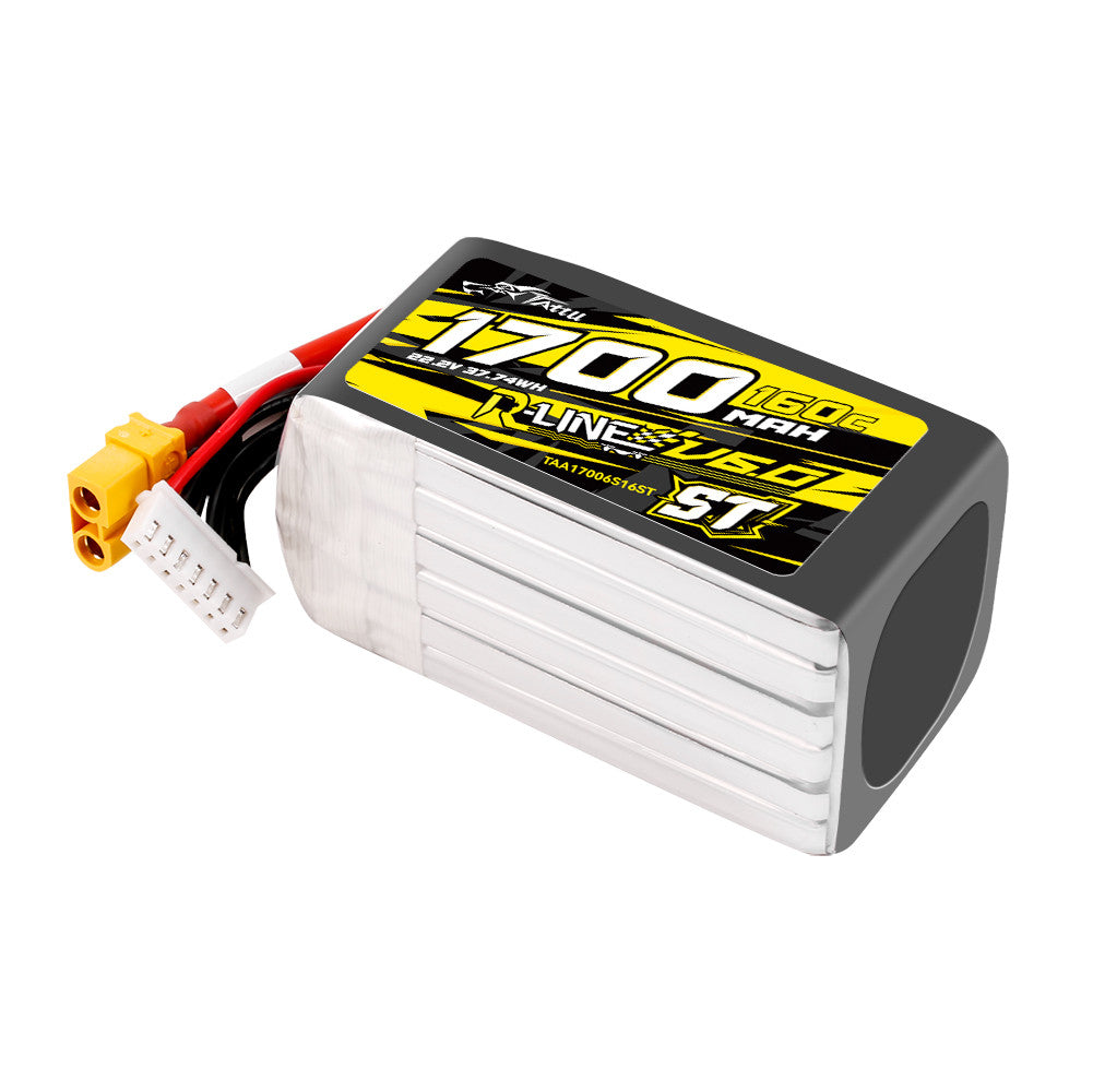 Tattu R-Line V6 6S 1700mAh 160C ST