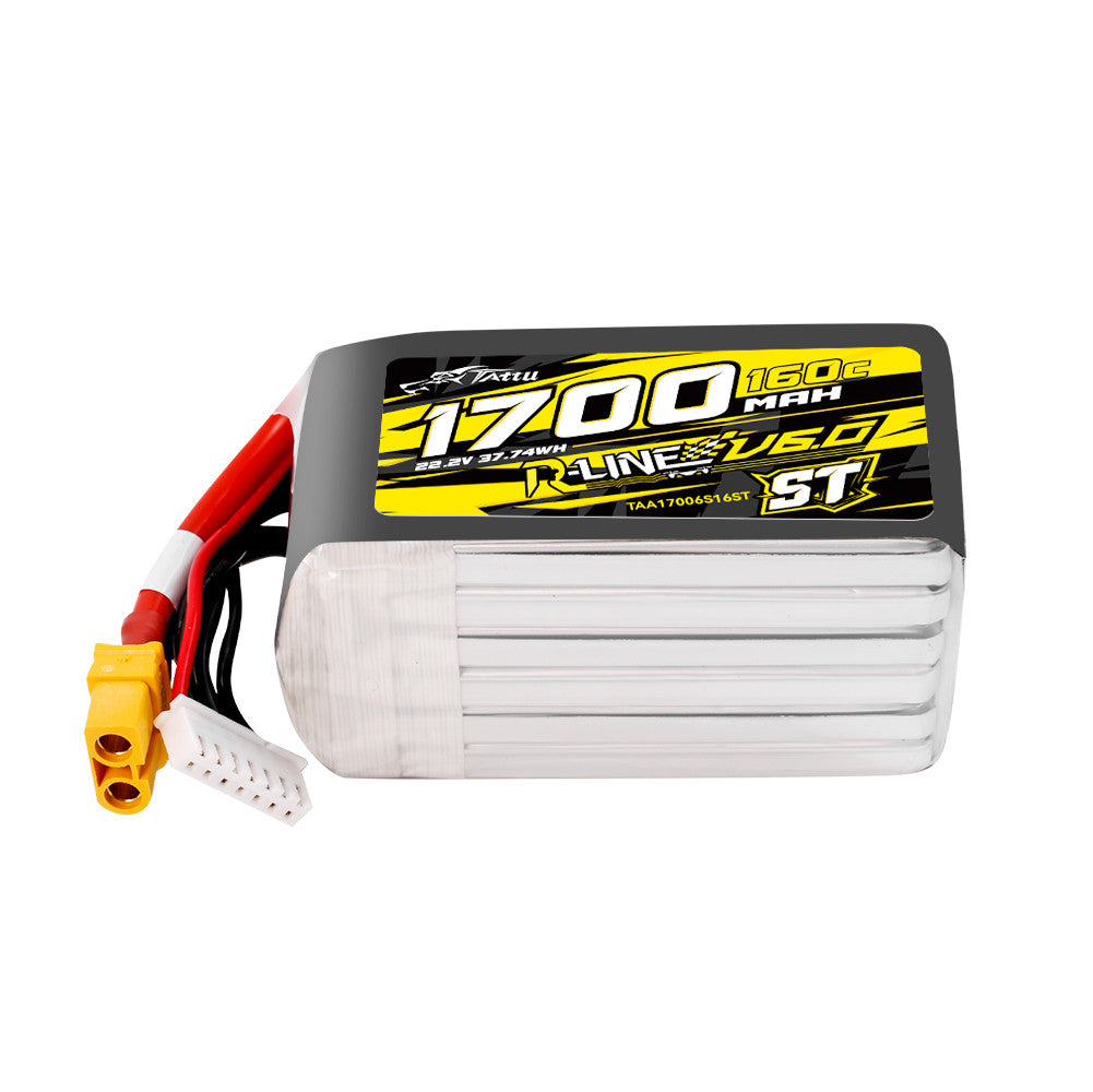 Tattu R-Line V6 6S 1700mAh 160C ST