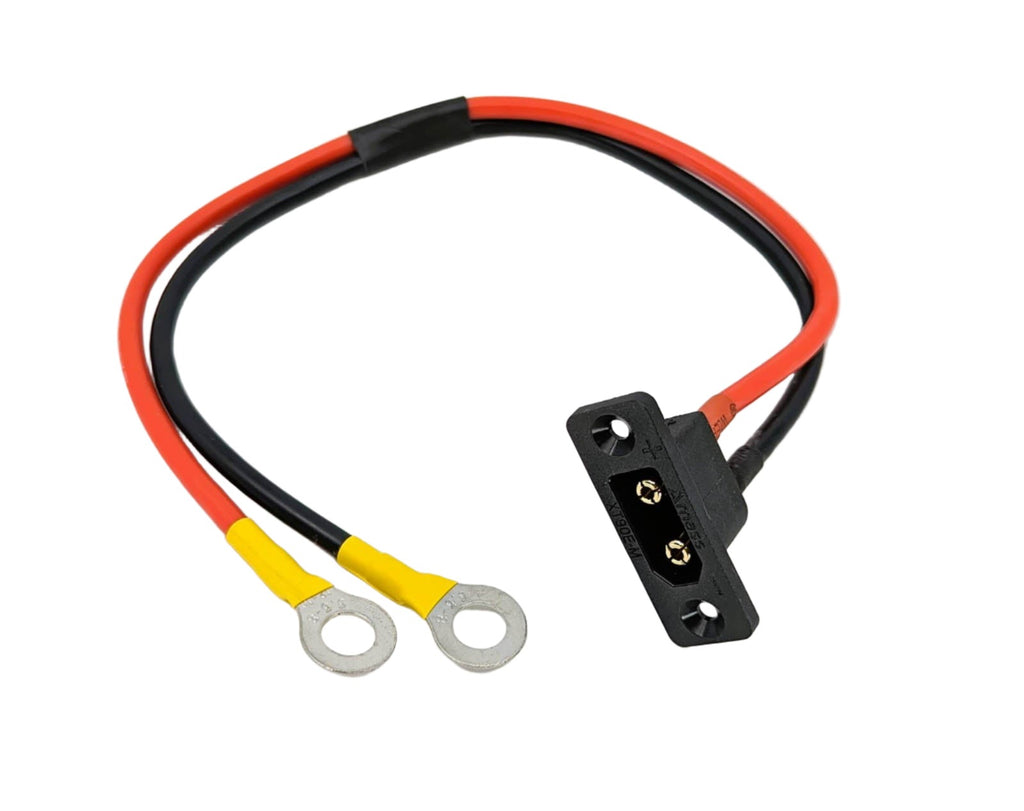 Female XT90 Connector Pigtail – 100mm, 10 AWG Silicone Wire, Made In UK