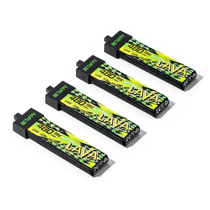 BetaFPV LAVA II 1S 480mAh 95C (4 pack)