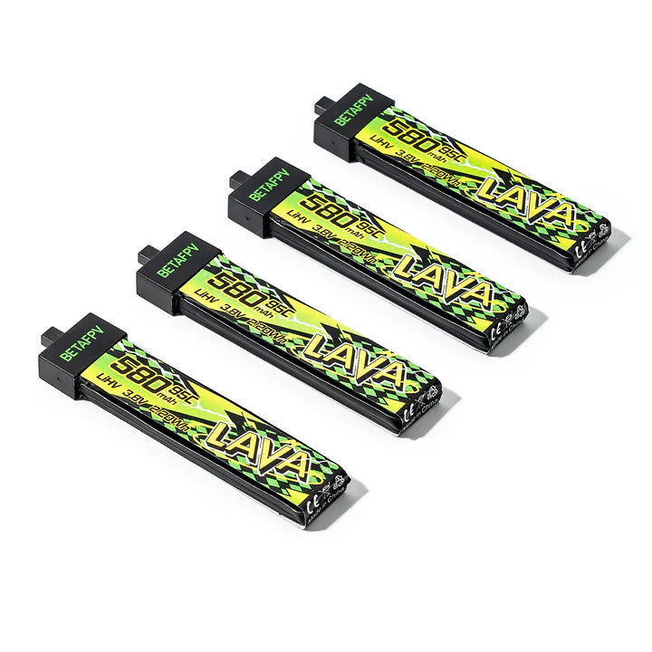 BetaFPV LAVA II 1S 580mAh 95C (4 pack)