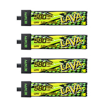 Load image into Gallery viewer, BetaFPV LAVA II 1S 580mAh 95C (4 pack)