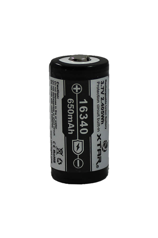 XTAR 650mAh 16340 Li-Ion Battery