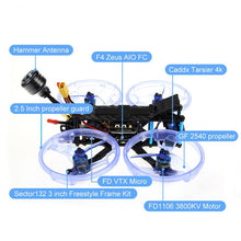 Load image into Gallery viewer, HGLRC Sector132 4K FPV Freestyle Quad (BNF - Crossfire)