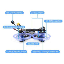 Load image into Gallery viewer, HGLRC Sector132 HD FPV Racing Quad (PNP)